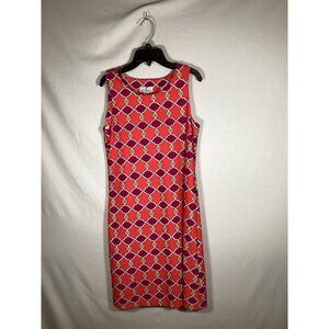 JUDE CONNALLY Beth Dress Shift Sleeveless Mod Geometric Travel Y2K Size Small